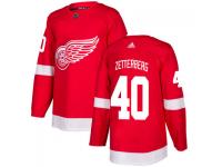 Youth Detroit Red Wings #40 Henrik Zetterberg adidas Red Authentic Jersey