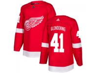 Youth Detroit Red Wings #41 Luke Glendening adidas Red Authentic Jersey