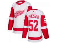 Youth Detroit Red Wings #52 Jonathan Ericsson adidas White Authentic Jersey