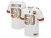 Youth Elite Justin Houston #50 Nike White Gold Road Jersey - NFL Kansas City Chiefs