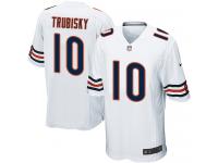 Youth Game Mitchell Trubisky #10 Nike White Road Jersey - NFL Chicago Bears