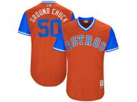 Youth Houston Astros Charlie Morton Ground Chuck Majestic Orange 2017 Players Weekend Jersey