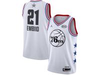 Youth Joel Embiid Philadelphia 76ers Jordan Brand 2019 NBA All-Star Game Finished Swingman Jersey C White