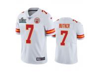 Youth Kansas City Chiefs Harrison Butker White Super Bowl LIV Vapor Limited Jersey 100th