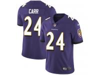 Youth Limited Brandon Carr #24 Nike Purple Home Jersey - NFL Baltimore Ravens Vapor Untouchable