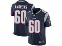 Youth Limited David Andrews #60 Nike Navy Blue Home Jersey - NFL New England Patriots Vapor Untouchable