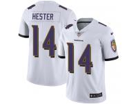 Youth Limited Devin Hester #14 Nike White Road Jersey - NFL Baltimore Ravens Vapor Untouchable