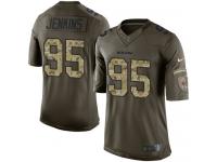 Youth Limited John Jenkins #95 Nike Green Jersey - NFL Chicago Bears Salute to Service