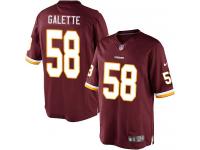 Youth Limited Junior Galette Burgundy Red Jersey Home #58 NFL Washington Redskins Nike