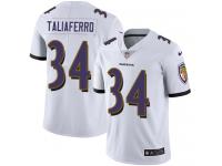 Youth Limited Lorenzo Taliaferro #34 Nike White Road Jersey - NFL Baltimore Ravens Vapor Untouchable