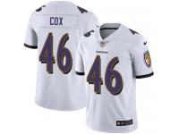 Youth Limited Morgan Cox #46 Nike White Road Jersey - NFL Baltimore Ravens Vapor Untouchable