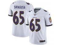 Youth Limited Nico Siragusa #65 Nike White Road Jersey - NFL Baltimore Ravens Vapor Untouchable