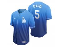 Youth Los Angeles Dodgers Corey Seager Royal Fade Nike Jersey