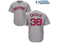 Youth Majestic Boston Red Sox #38 Rusney Castillo Authentic Grey Road Cool Base MLB Jersey