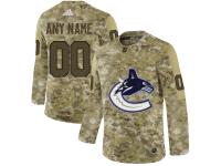 Youth NHL Adidas Vancouver Canucks Customized Limited Camo Salute to Service Jersey