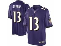 Youth Nike Baltimore Ravens #13 Chris Givens Limited Purple Team Color NFL Jersey