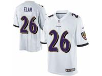Youth Nike Baltimore Ravens #26 Matt Elam Limited White NFL Jersey
