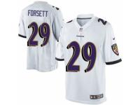 Youth Nike Baltimore Ravens #29 Justin Forsett Limited White NFL Jersey