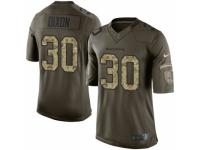 Youth Nike Baltimore Ravens #30 Kenneth Dixon Limited Green Salute to Service NFL Jersey