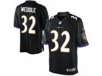 Youth Nike Baltimore Ravens #32 Eric Weddle Limited Black Alternate NFL Jersey