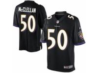 Youth Nike Baltimore Ravens #50 Albert McClellan Limited Black Alternate NFL Jersey