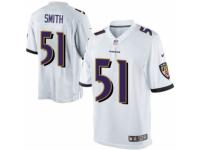 Youth Nike Baltimore Ravens #51 Daryl Smith Limited White NFL Jersey