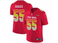 Youth Nike Baltimore Ravens #55 Terrell Suggs Limited Red 2018 Pro Bowl NFL Jersey