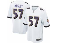 Youth Nike Baltimore Ravens #57 C.J. Mosley Game White NFL Jersey
