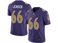 Youth Nike Baltimore Ravens #66 Ryan Jensen Limited Purple Rush Vapor Untouchable NFL Jersey