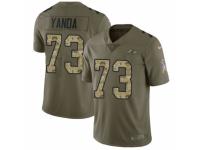 Youth Nike Baltimore Ravens #73 Marshal Yanda Limited Olive/Camo Salute to Service NFL Jersey