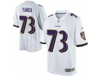 Youth Nike Baltimore Ravens #73 Marshal Yanda Limited White NFL Jersey