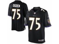 Youth Nike Baltimore Ravens #75 Jonathan Ogden Limited Black Alternate NFL Jersey
