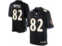 Youth Nike Baltimore Ravens #82 Nick Boyle Limited Black Alternate NFL Jersey