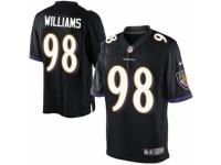 Youth Nike Baltimore Ravens #98 Brandon Williams Limited Black Alternate NFL Jersey