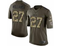Youth Nike Buffalo Bills #27 Duke Williams Limited Green Salute to Service NFL Jersey