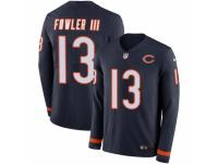 Youth Nike Chicago Bears #13 Bennie Fowler III Limited Navy Blue Therma Long Sleeve NFL Jersey