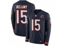 Youth Nike Chicago Bears #15 Josh Bellamy Limited Navy Blue Therma Long Sleeve NFL Jersey