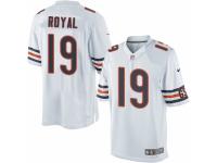 Youth Nike Chicago Bears #19 Eddie Royal Limited White NFL Jersey