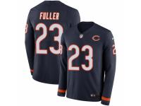 Youth Nike Chicago Bears #23 Kyle Fuller Limited Navy Blue Therma Long Sleeve NFL Jersey