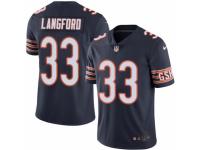 Youth Nike Chicago Bears #33 Jeremy Langford Limited Navy Blue Rush NFL Jersey