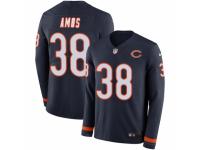 Youth Nike Chicago Bears #38 Adrian Amos Limited Navy Blue Therma Long Sleeve NFL Jersey