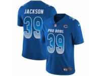 Youth Nike Chicago Bears #39 Eddie Jackson Limited Royal Blue NFC 2019 Pro Bowl NFL Jersey
