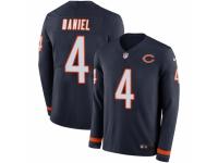 Youth Nike Chicago Bears #4 Chase Daniel Limited Navy Blue Therma Long Sleeve NFL Jersey