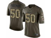 Youth Nike Chicago Bears #50 Jerrell Freeman Limited Green Salute to Service NFL Jersey