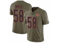 Youth Nike Chicago Bears #58 Roquan Smith Limited Olive 2017 Salute to Service NFL Jersey
