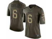 Youth Nike Chicago Bears #6 Jay Cutler Limited Green Salute to Service NFL Jersey