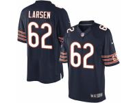 Youth Nike Chicago Bears #62 Ted Larsen Limited Navy Blue Team Color NFL Jersey
