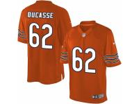 Youth Nike Chicago Bears #62 Vladimir Ducasse Limited Orange Alternate NFL Jersey