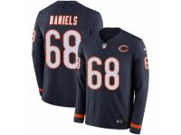Youth Nike Chicago Bears #68 James Daniels Limited Navy Blue Therma Long Sleeve NFL Jersey