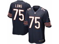 Youth Nike Chicago Bears #75 Kyle Long Limited Navy Blue Team Color NFL Jersey